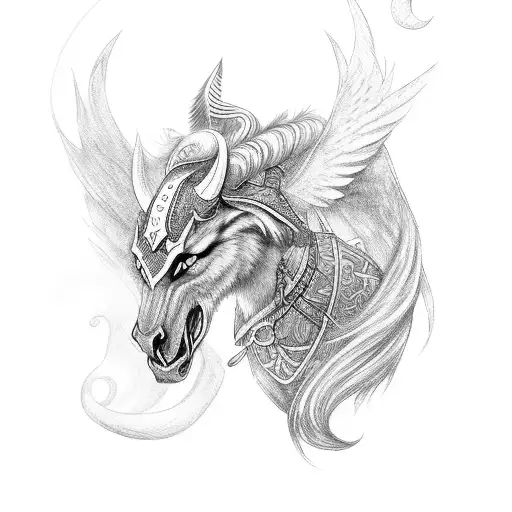 Aarna As A Warrior Riding A Mythical Creature