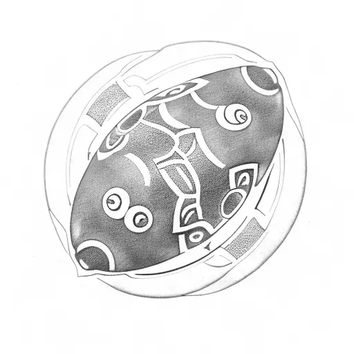 A Polynesian-inspired Football Design Incorporating The Marseille Logo