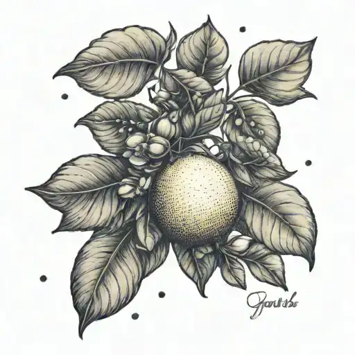 A Lemon Tree Growing Weights Instead Of Fruit With Motivational Quotes In Italian