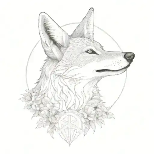 Eidelweiss Moon And Howling Coyote