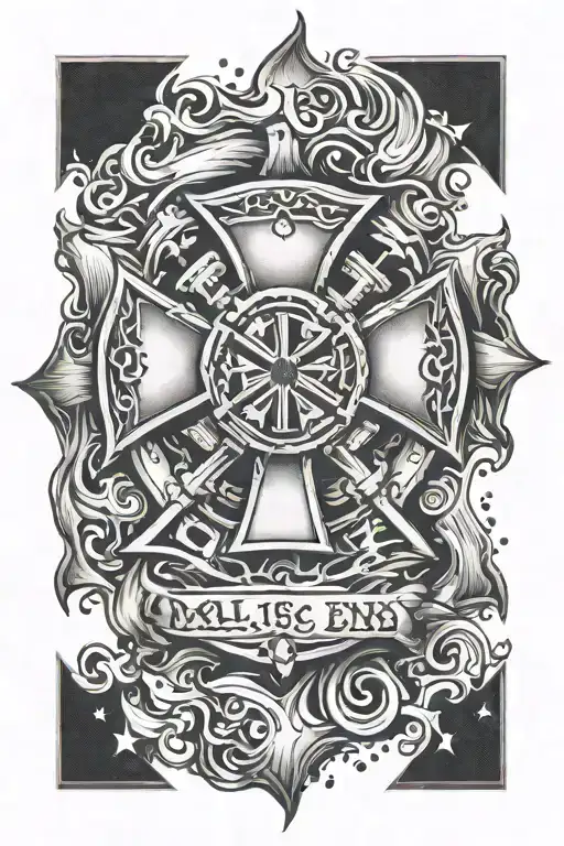 Maltese Cross Fire Ems Rescue Brotherhood