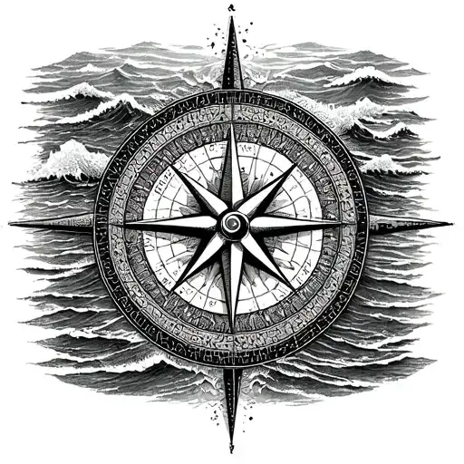 Compass Ocean Background