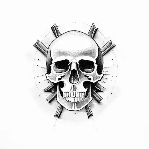 Three Crucifixes On Skull Hill