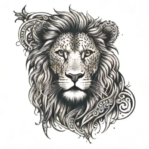 Lion With Crosses Mixed