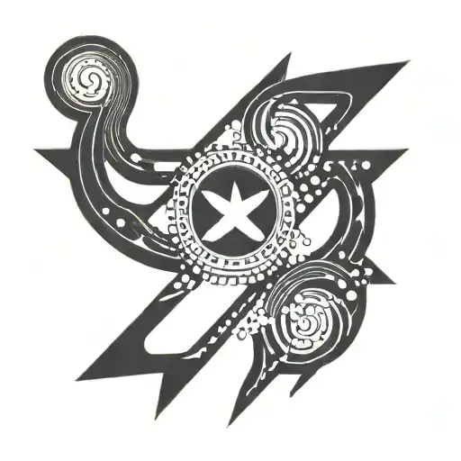 Create A Tattoo Of A Futuristic Backup Symbol In A Sleek And Modern Font