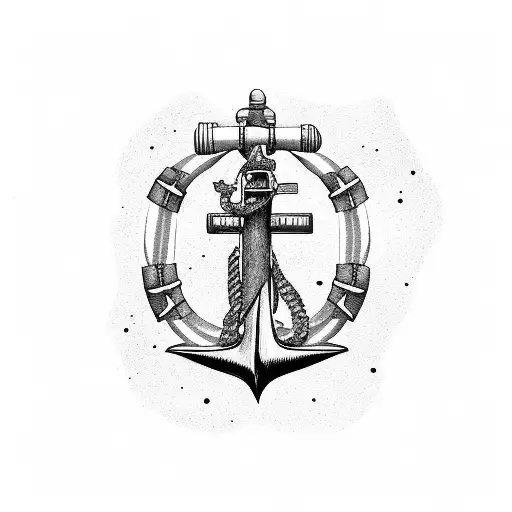 Ssn725 Submarine Wirh Navy Anchor