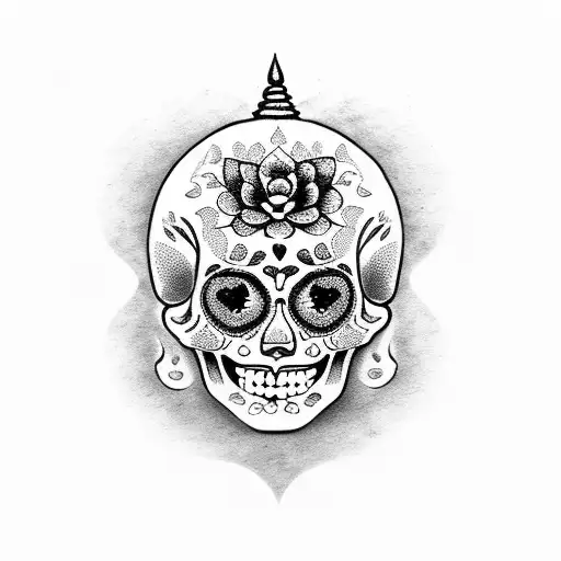 Buddha Sugar Skull