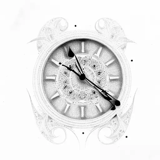 Clock Melting On Hand