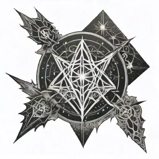 A Detailed Sigil Representing The Concept Of Light And Darkness In Destiny 2