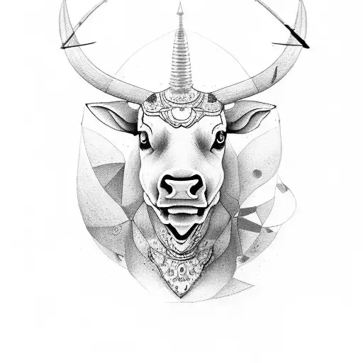 Bull And Kangroo Doing Tug