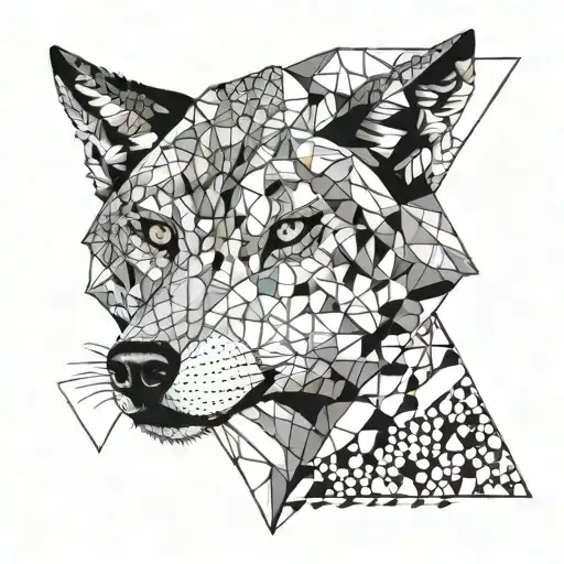 Wolf Geometrical Male Femal