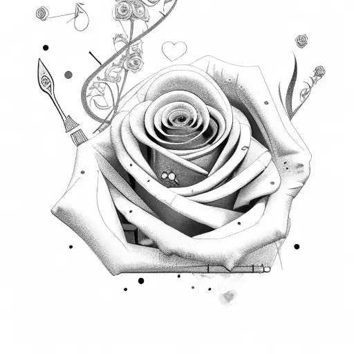 Sewing Machine With Roses On 3Rd July On Bible