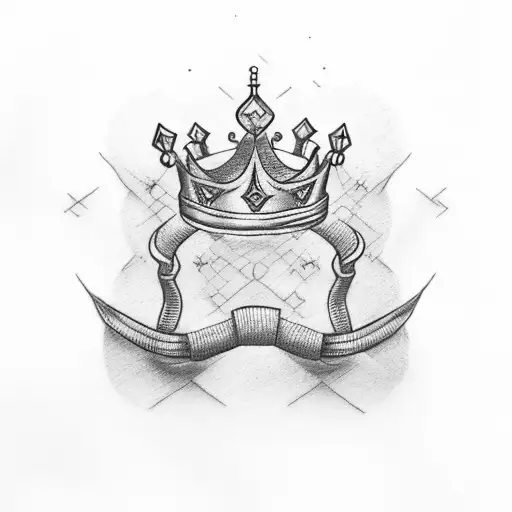 Letter H With A Crown On Top