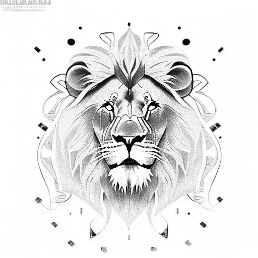 Lion Beside Jesus's Cross