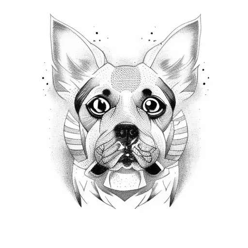 A Tattoo Design Featuring 10 Different Dog Breeds In A Unique Composition