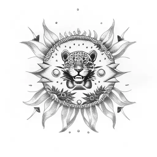 Jaguar Sun Clouds Cherub Citrus Plants