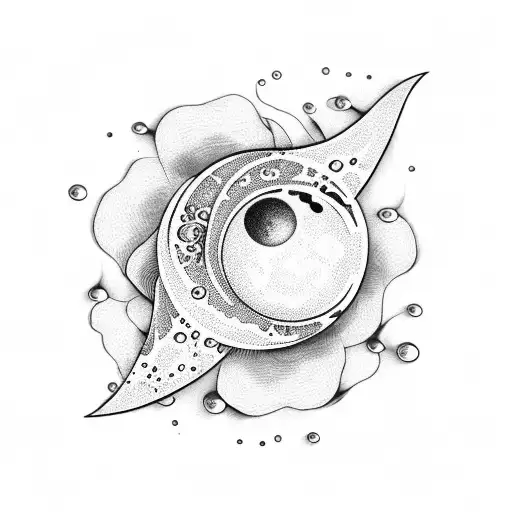 Drops Petals Moon Dots