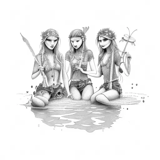 Lesbian Swamp Fairies On A Picnic Date