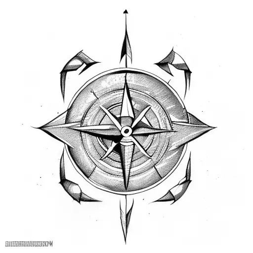 Arrow With Compass And Scorpion