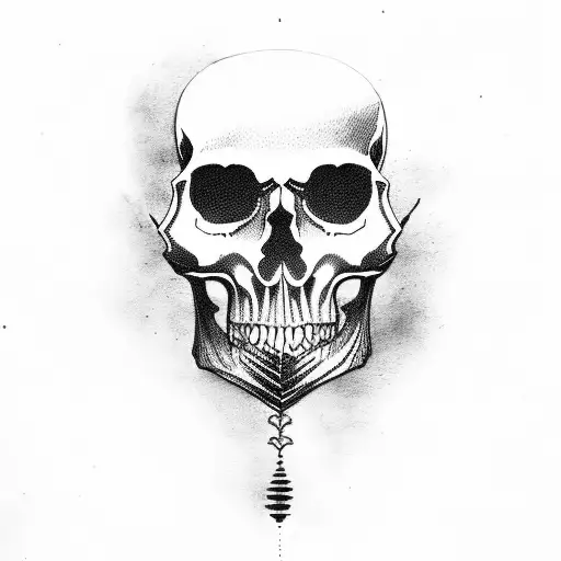 Tree Skull With Motobike