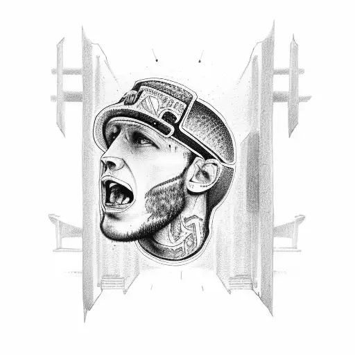 Hooligans From Football Behind The Gates In A Stadium