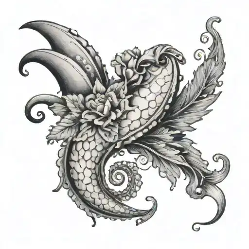 Incorporate A Cornicello With Trinacria Legs In A Creative Tattoo Design