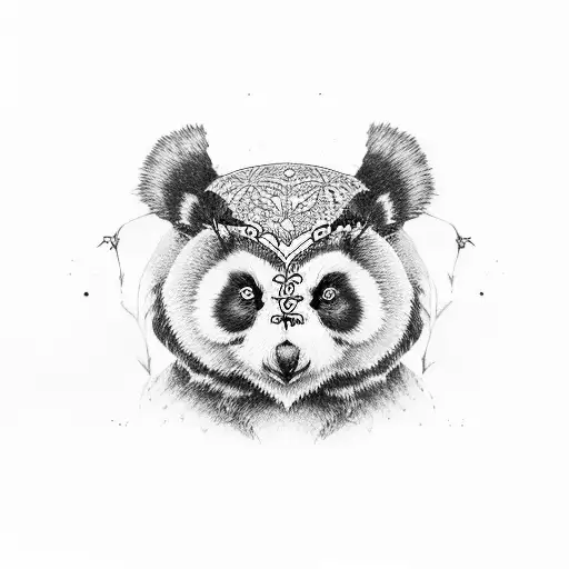 Panda Bear Hugging An Owl