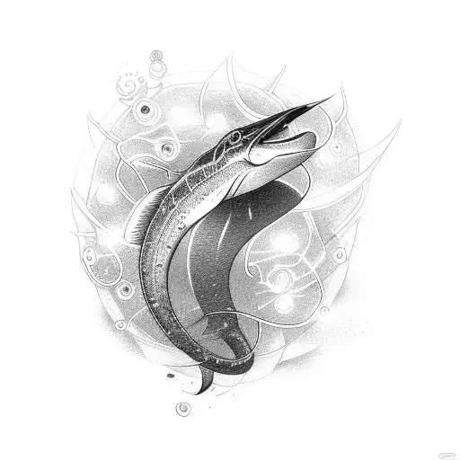 Sparking Electric Eel Cartoon