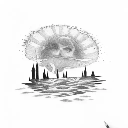 Filipino Sun Setting Over Campsite