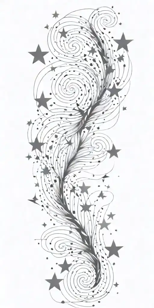 Slutty Sexy Stars Swooshing Line Galaxy Storm