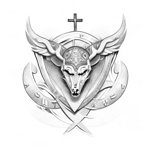 Cross With The Date April 29 In Roman Numerals