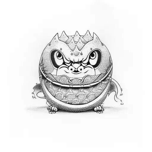 Daruma And Dragon