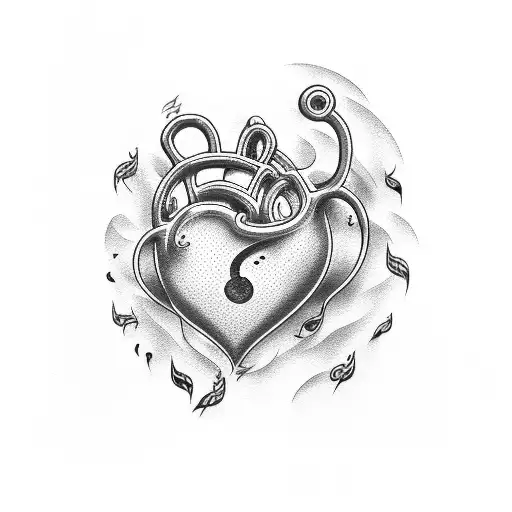 Heart And Music Note