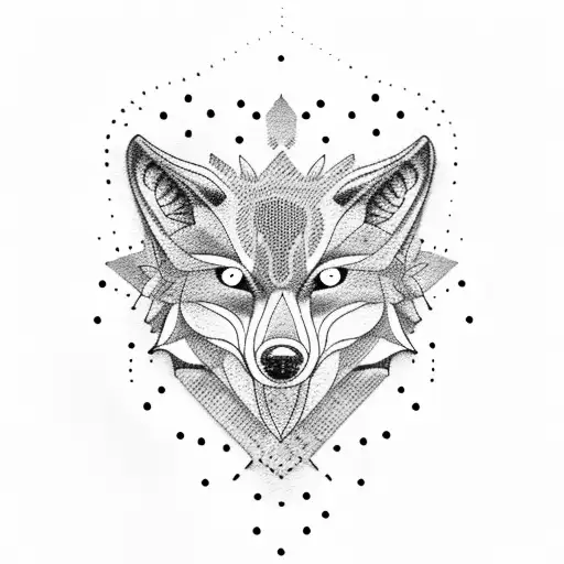 Monstera Plant With Wolf