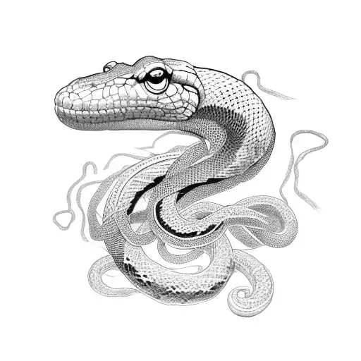 A Straight Chain Snake
