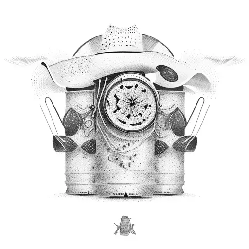 Cowboy Acoustic Guitar Beer Bottle