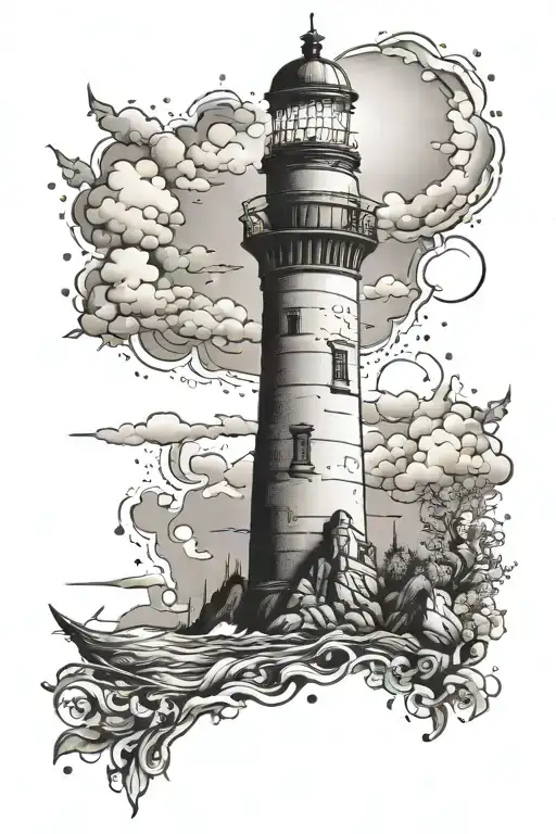 A Lighthouse From A Beer Bottle