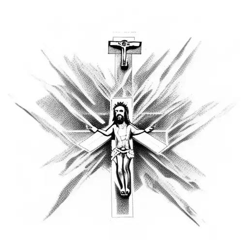 Crucifix Jesus Flowers