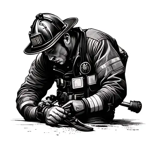 Firefighter Putting