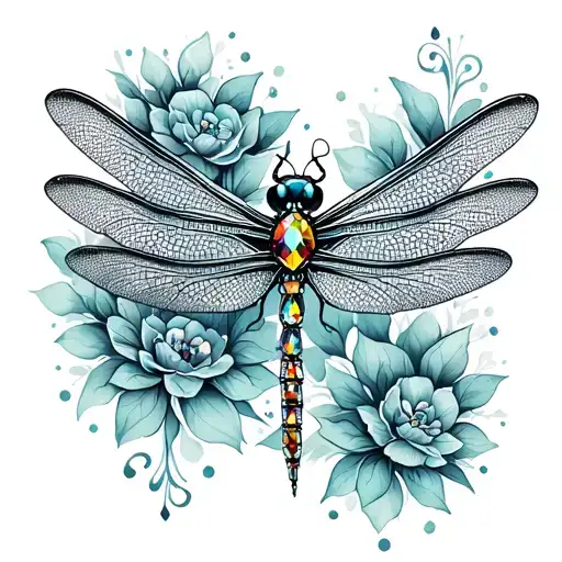 Dragonfly With Gems