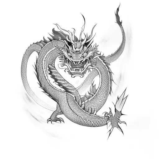 Japanese Dragon With