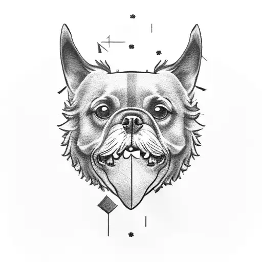 A Dog Wearing A Football Jersey