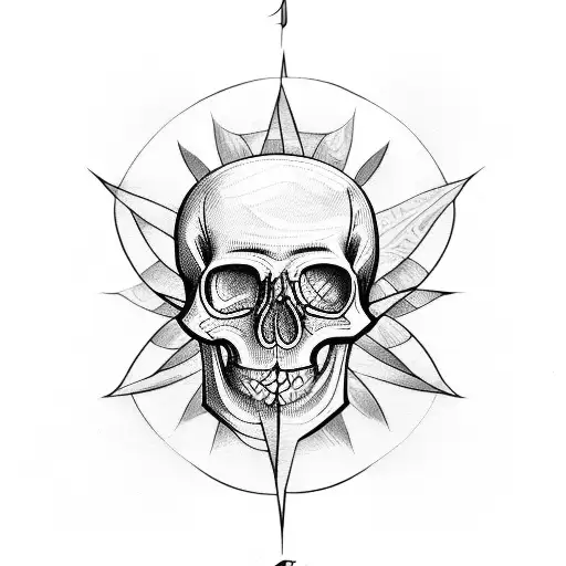 Tulips Skull Compass