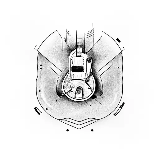 Electric Guitar On A Electric Chair