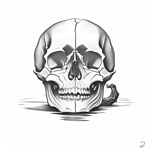 Skull And Pumpkin