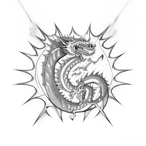 Caraxes Dragon From House Of Dragon And Elements From The Last Airbender Avatar