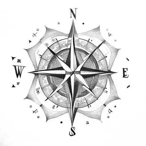 Compass With Medusa