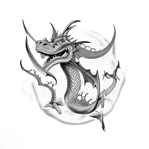 Dragon Dinosaur With Claws