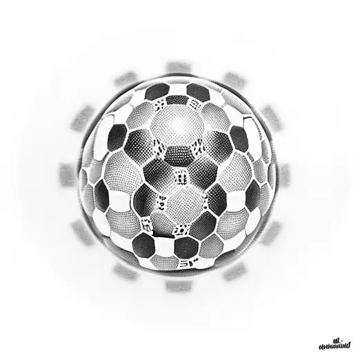 A Chessboard With Soccer Balls As The Pieces