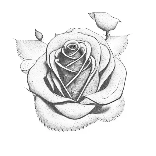 An Axe And A Red Rose